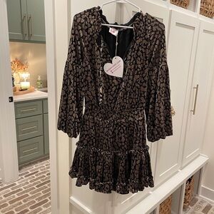 Buddy Love Zozo Elastic Waist Mini Dress - Moonstone size small